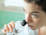 Nasal irrigation using plastic bottle.jpg