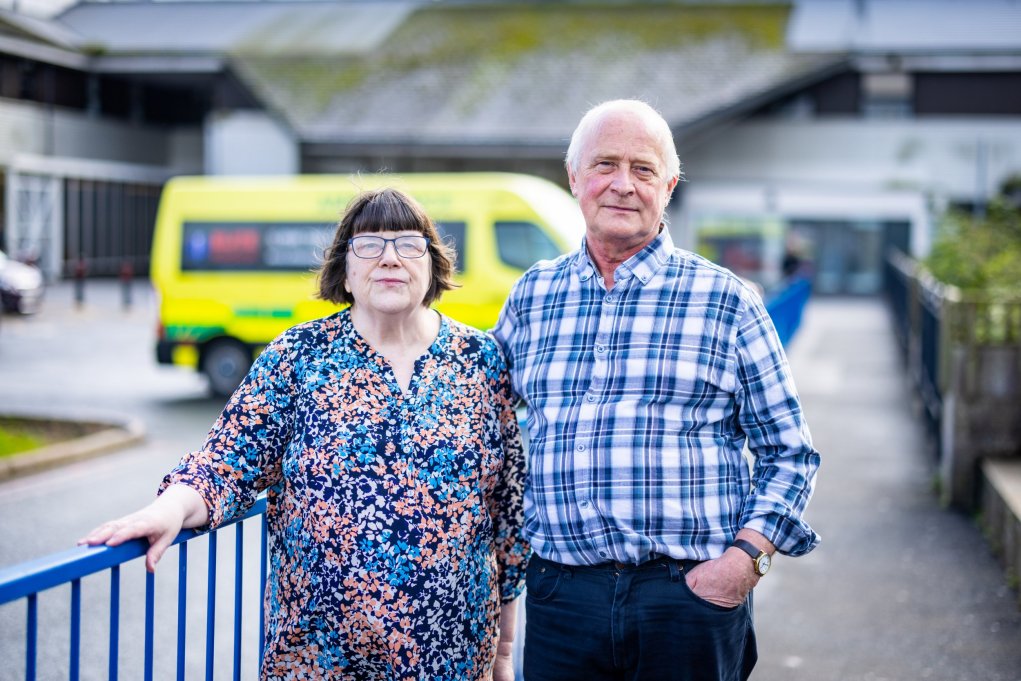 Heather and Michael Gordon, who fear their daughter would not cope with being moved to another hospital